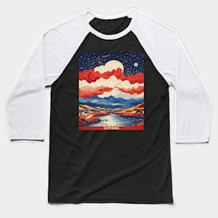 Goyang South Korea Starry Night Travel Tourism Retro Vintage Baseball T-Shirt